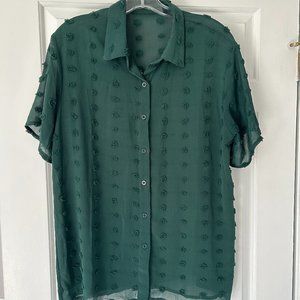 Green Work Blouse